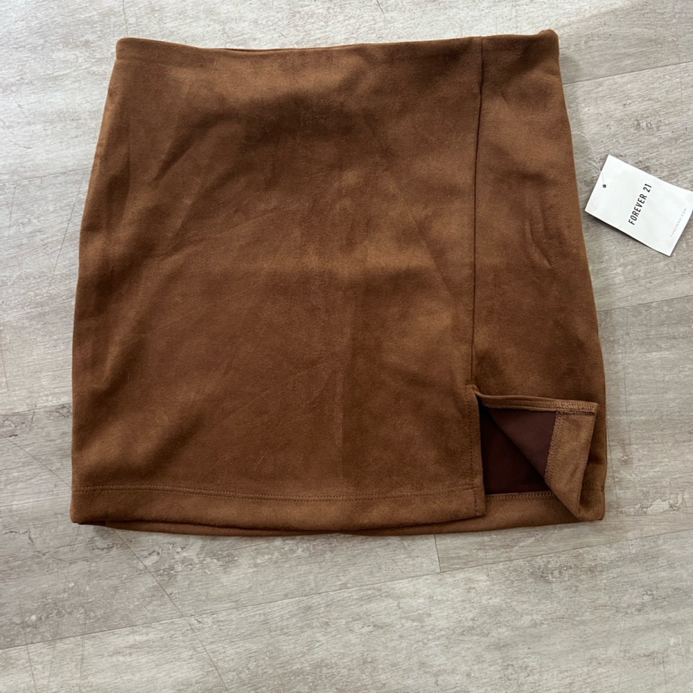 Forever 21 suede skirt